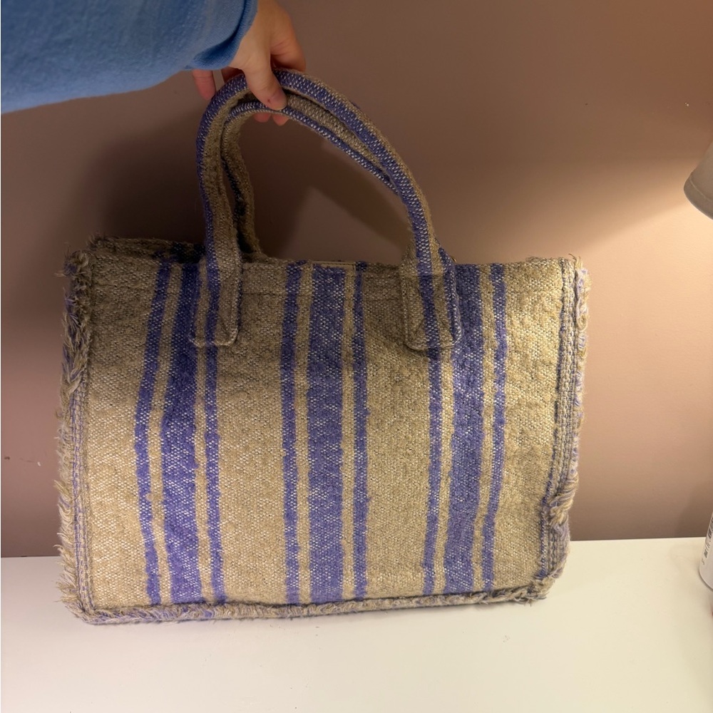 Sandro Striped Kasbah Tote Bag - Picture 5 of 7